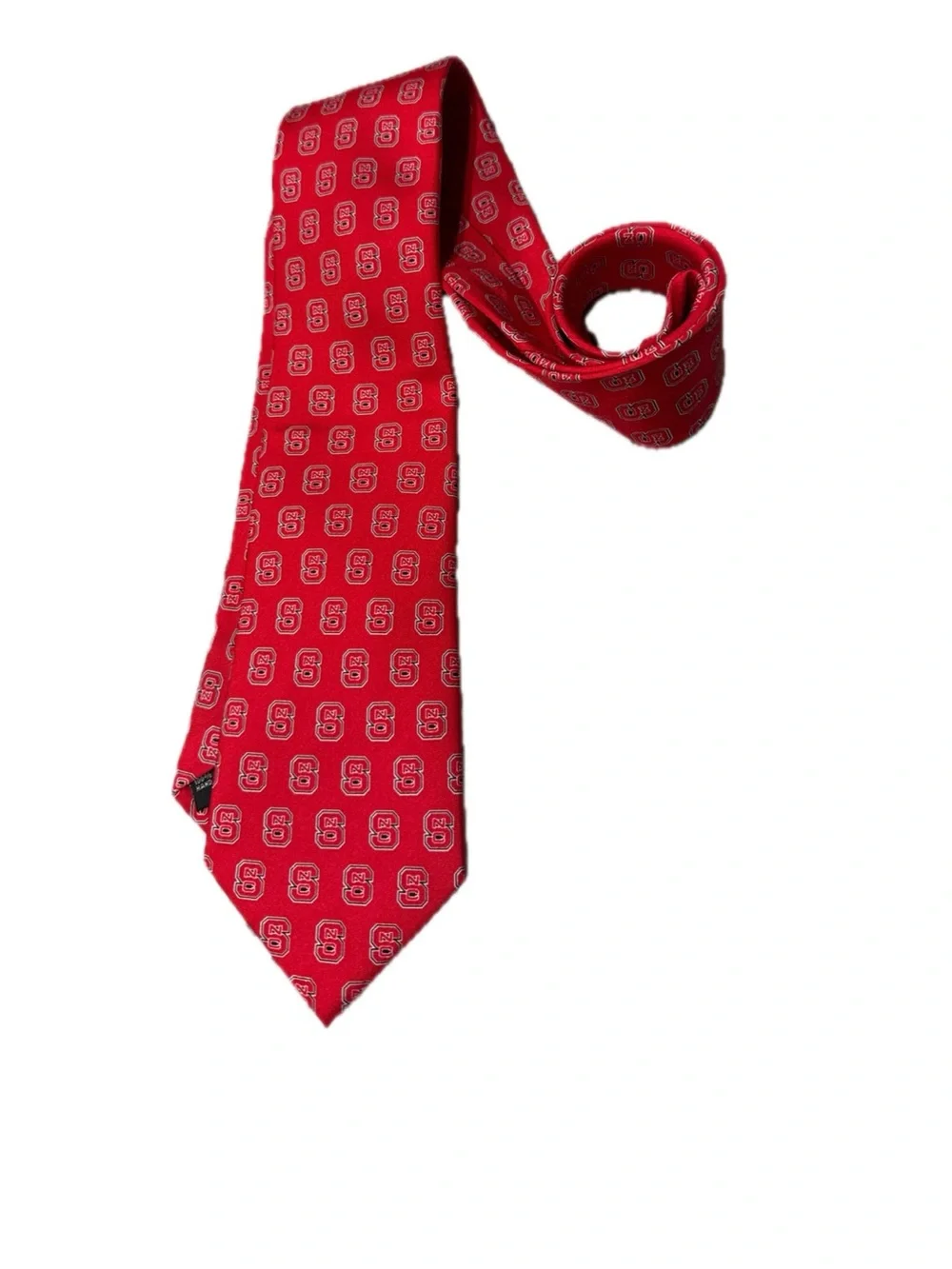 NC State Silk Red Patterned Men's Tie